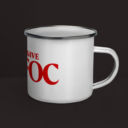 "I DON'T GIVE EEFFOC" ENAMEL MUG